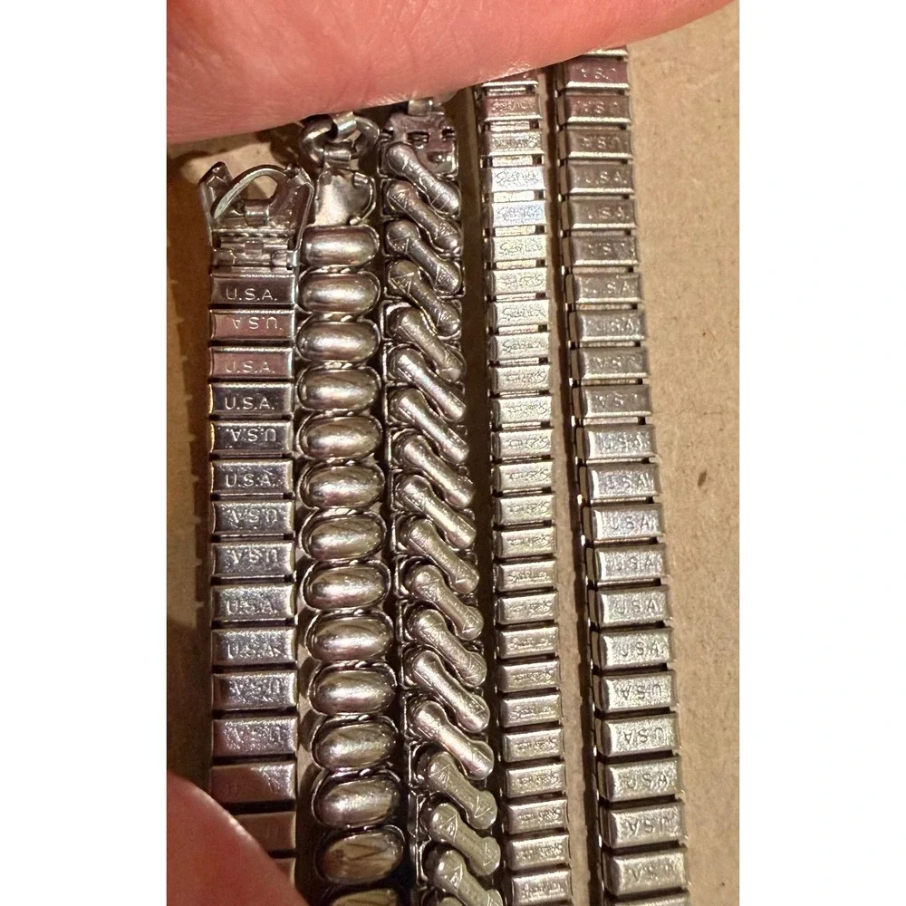 Vintage Watch Band Lot JB Champion Speidel Baldwin‎ USA Stainless Expansion